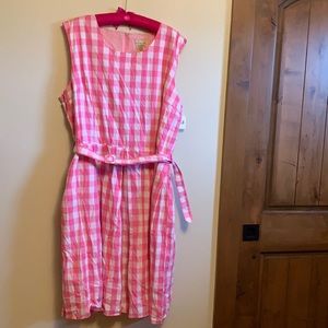 NWT pink and white checkered dress from Lindy Bop